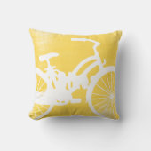 Coussin de vélo jaune et blanc (Recto)