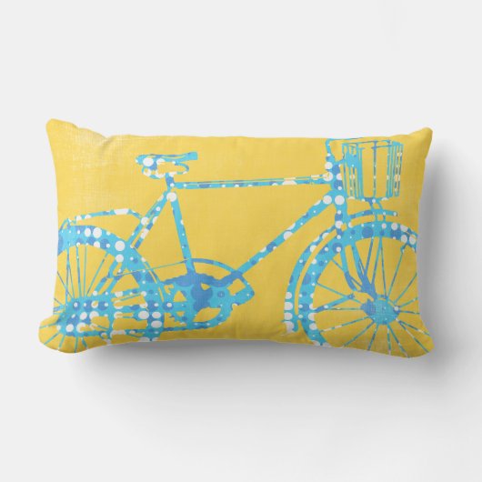 Coussin de vélo jaune et blanc (Recto)