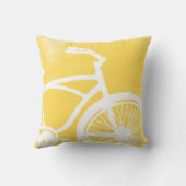 Coussin de vélo jaune et blanc (Verso)