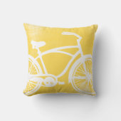 Coussin de vélo jaune et blanc (Recto)
