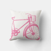 Coussin de vélo rose et blanc (Verso)