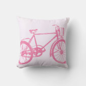 Coussin de vélo rose et blanc (Recto)