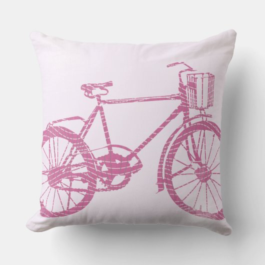 Coussin de vélo rose et violet (Recto)