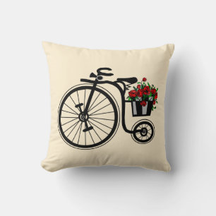 Coussin de vélos romantique