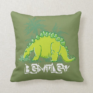 Coussin de vert de Stegosaurus de dinosaure