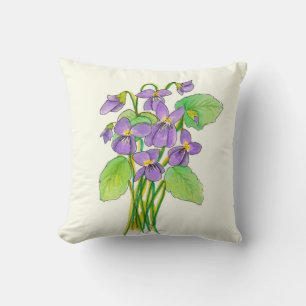 Coussin de Violets sauvages