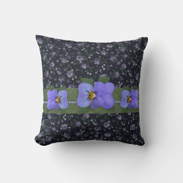 Coussin de Violets sauvages (Recto)
