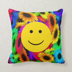 Coussin de visage de fleurs de cool