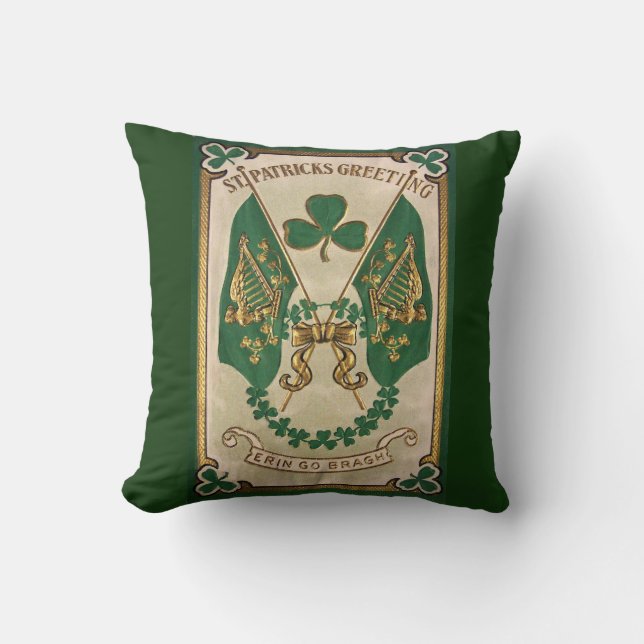 Coussin de voeux de la Saint-Patrick (Recto)