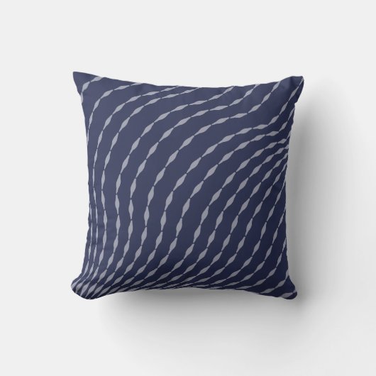 Coussin de Whisper de marée : Flower Indigo Dreams (Recto)