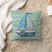 Coussin de yacht de conception de plage de bois de (Couverture)