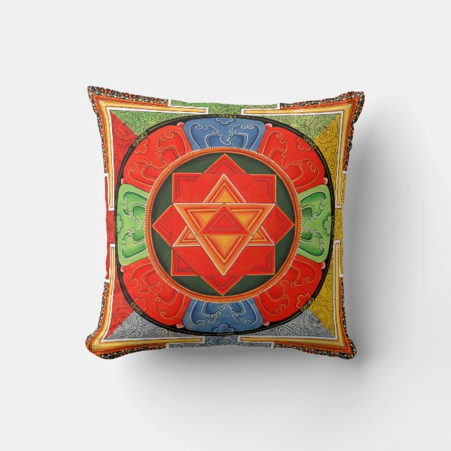 Coussin de yoga Vajrayogini Mandala (Recto)