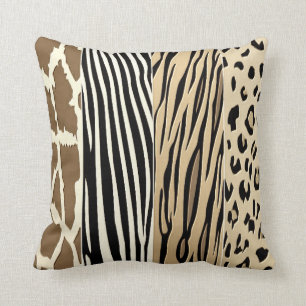 Coussin de zèbre imprimé à l'embouchure d'anima