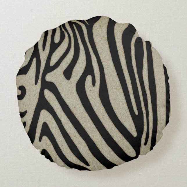 Coussin de zèbre par Leslie Harlow (Dos)