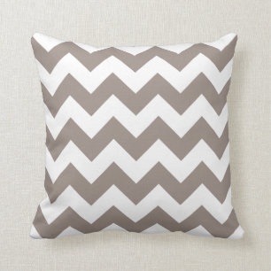 Coussin de zigzag avec Chevron kaki