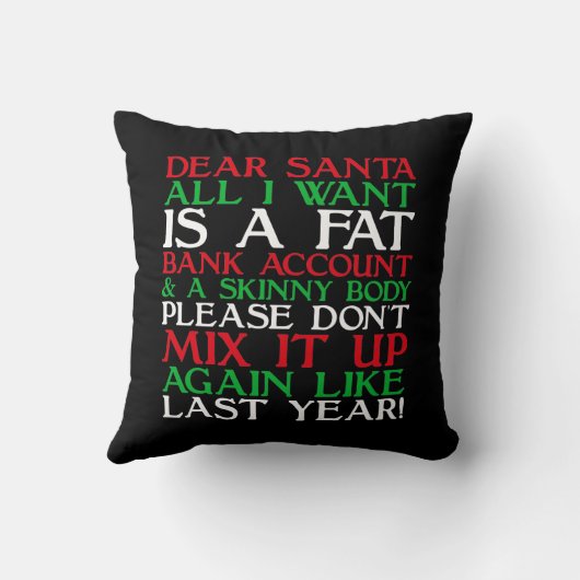 Coussin Dear Santa (Verso)
