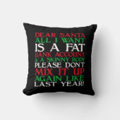 Coussin Dear Santa (Recto)