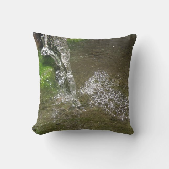 Coussin d'eau bouillonnant de chute d'eau (Recto)