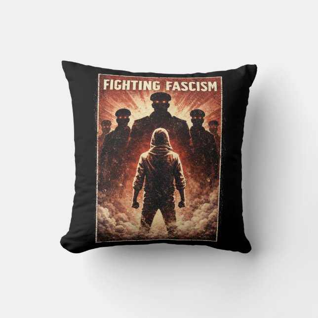 Coussin Debout contre les ténèbres (Recto)