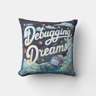Coussin Debugging Dreams : Une nuit de codeur