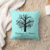 Coussin Début de nouvel arbre généalogique, noms/date ; (Couverture)