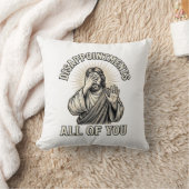 Coussin Déceptions drôles Vous tous Gravure vintage (Couverture)