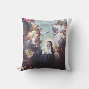 Coussin Décès de Saint Scholastica