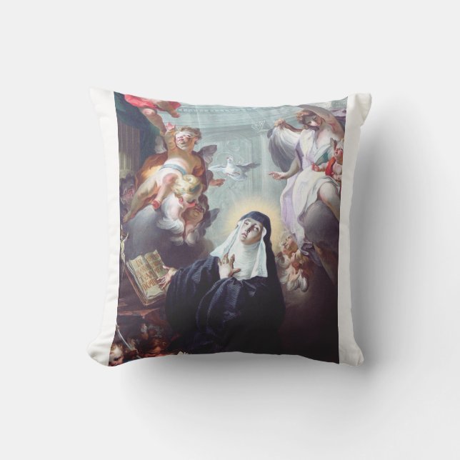 Coussin Décès de Saint Scholastica (Recto)