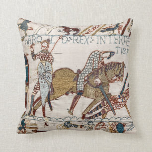 Coussin Décès du roi Harold (Tapisserie de Bayeux)