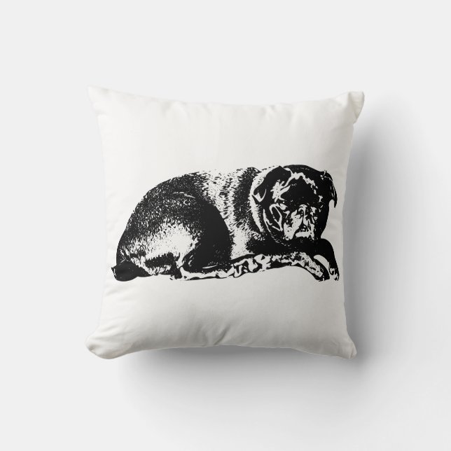 Coussin Déclaration Douillette, Art Calme (Recto)
