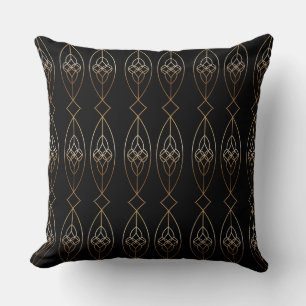 Coussin Déco Noir Et Or