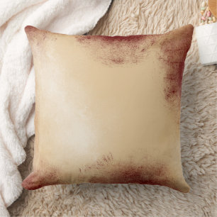 Coussin Décor Brown rouge or antique Vintage