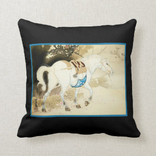 Coussin Décor chic d'art japonais de bois de graveur de