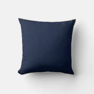 Coussin Décor d'accissement côtier bleu marine uni minimal