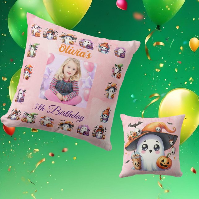 Coussin Décor d'anniversaire de l'Oreiller de fantôme du C (Créateur téléchargé)
