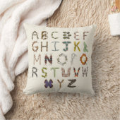Coussin Décor de bogues pour enfants | Insecte Alphabet De (Couverture)