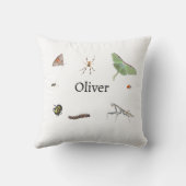 Coussin Décor de bogues pour enfants | Insecte Alphabet De (Verso)