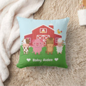 Coussin Décor de chambre d'enfant avec animaux de ferme mi (Couverture)