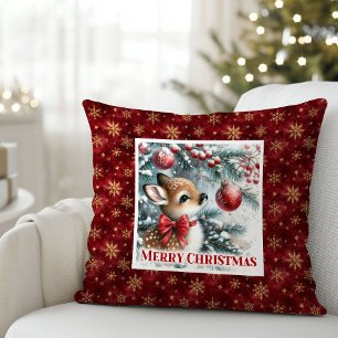 Coussin Décor de chambre d'enfants avec scène hivernale fe