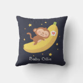 Coussin Décor de chambre d'enfants drôle de singe mignon é (Verso)