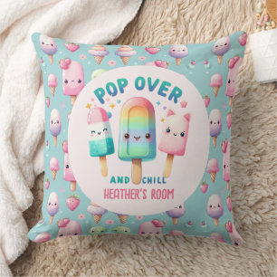 Coussin Décor de la chambre de la fille POP sur le dessus 