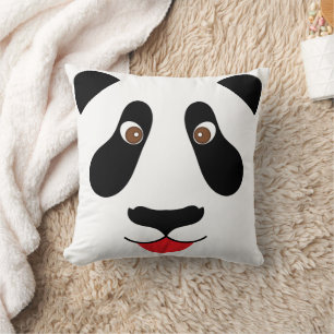 Coussin Décor de la chambre du mignon Panda Face Kid's