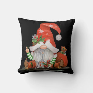 Coussin Décor de la maison Gnome de Noël