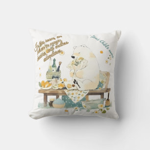 Coussin Décor de la salle de soins infirmiers - Ours polai