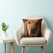 Coussin Décor de maison de carreau de chien de golden (Chaise)