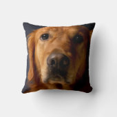 Coussin Décor de maison de carreau de chien de golden (Verso)