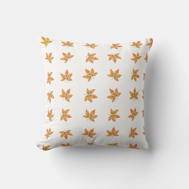 Coussin Décor de maison de ferme moderne feuilles d'automn (Recto)