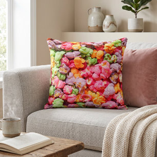 Coussin Décor de maison pour gourmands amusants : Popcorn
