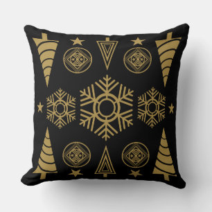 Coussin Décor de Noël Art Nouveau