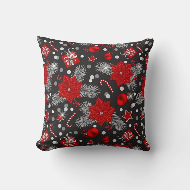 Coussin Décor de Noël Design motif (Recto)